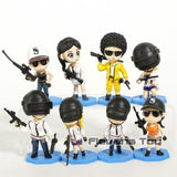 PUBG Game Playerunknown's BattleGrounds Q Version PVC Figures Toys Dolls Gifts 8pcs/set