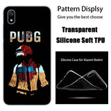 luxury Soft Silicone Case PUBG Game for Xiaomi Redmi K20 Pro 7 7A 6 6A 4X 5 Plus S2 GO Note 8 7 6 5 Pro 4   Fashion Cover