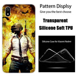 luxury Soft Silicone Case PUBG Game for Xiaomi Redmi K20 Pro 7 7A 6 6A 4X 5 Plus S2 GO Note 8 7 6 5 Pro 4   Fashion Cover