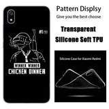 luxury Soft Silicone Case PUBG Game for Xiaomi Redmi K20 Pro 7 7A 6 6A 4X 5 Plus S2 GO Note 8 7 6 5 Pro 4   Fashion Cover