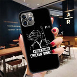 PUBG GUN GAME Black Case for Apple iPhone 11 Pro XR 7 8 6 6S Plus X XS MAX 5 5S SE Soft TPU Silicone Phone Cover Case