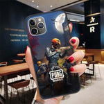 PUBG GUN GAME Black Case for Apple iPhone 11 Pro XR 7 8 6 6S Plus X XS MAX 5 5S SE Soft TPU Silicone Phone Cover Case