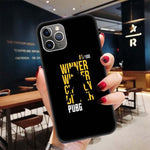 PUBG GUN GAME Black Case for Apple iPhone 11 Pro XR 7 8 6 6S Plus X XS MAX 5 5S SE Soft TPU Silicone Phone Cover Case