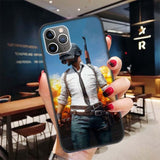 PUBG GUN GAME Black Case for Apple iPhone 11 Pro XR 7 8 6 6S Plus X XS MAX 5 5S SE Soft TPU Silicone Phone Cover Case