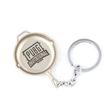 STG Game Playerunknown's Battlegrounds Helmet Pans Weapon Model Beads Chain Pendant Necklace PUBG INVITATIONAL Logo Keychain