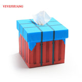 VEVEFHAUNG Playerunknown's Battlegrounds PUBG Tissue box Air-drop Supply Crate Box Fashion Office Storeage Gift Present Box